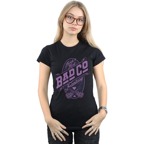 Vêtements Femme T-shirts manches longues Bad Company Rock N Roll Fantasy Noir