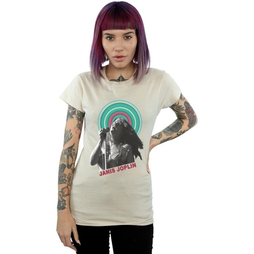 Vêtements Femme T-shirts manches longues Janis Joplin Halo Photo Multicolore