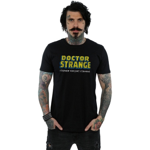 Vêtements Homme T-shirts manches longues Marvel Doctor Strange AKA Stephen Vincent Strange Noir