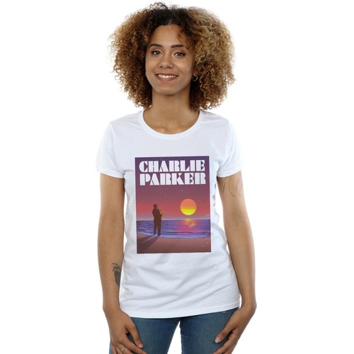 Vêtements Femme T-shirts manches longues Charlie Parker Into The Sunset Blanc