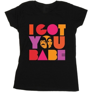 Vêtements Femme T-shirts manches longues Sonny & Cher I Got You Noir