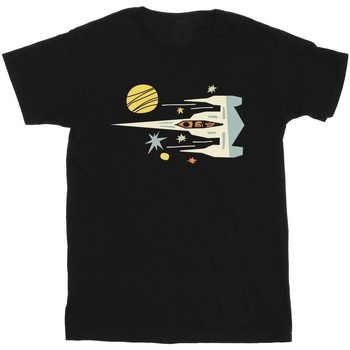 Vêtements Garçon T-shirts manches courtes Disney The Mandalorian Cutout Ship Noir
