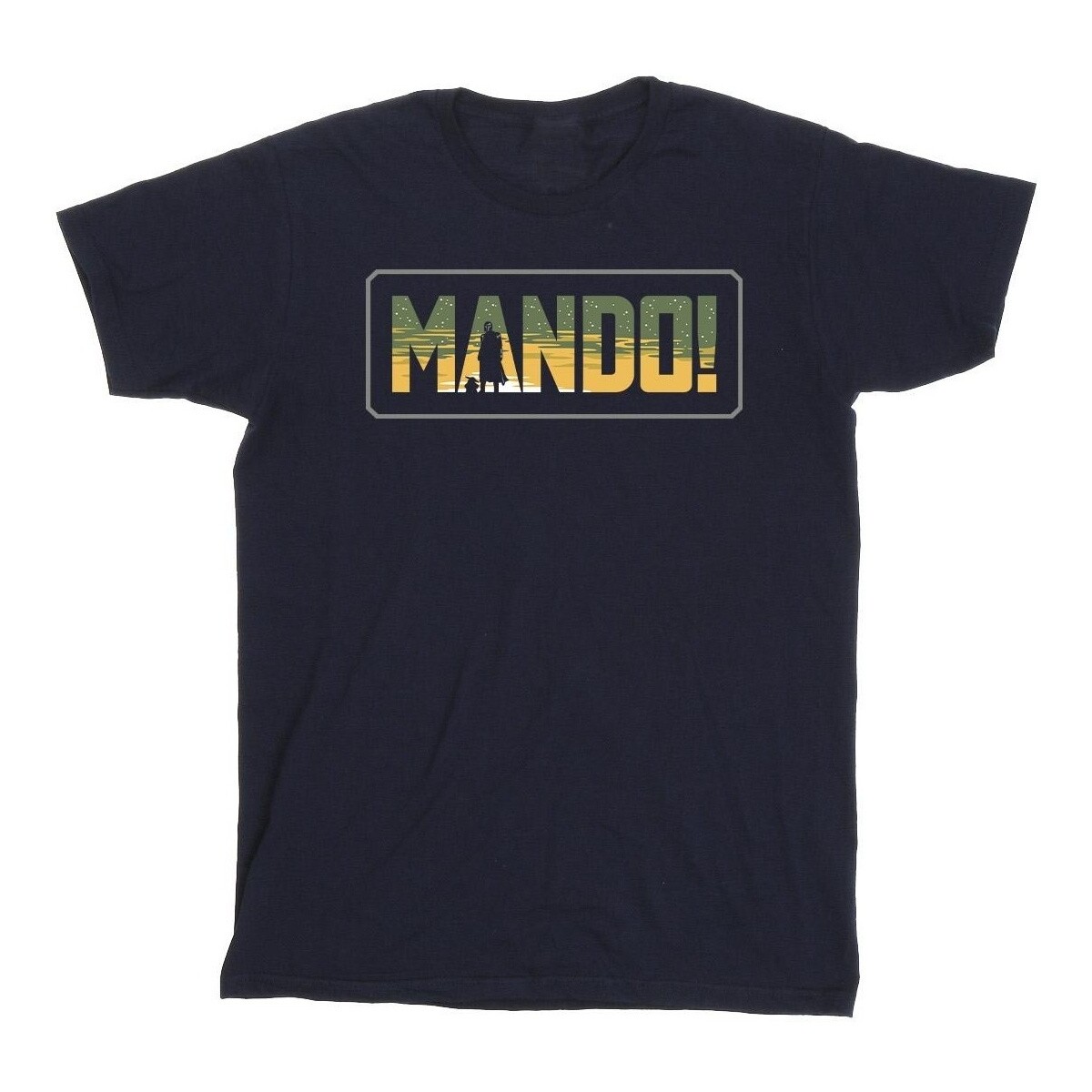Vêtements Garçon T-shirts manches courtes Disney The Mandalorian Mando Cutout Bleu