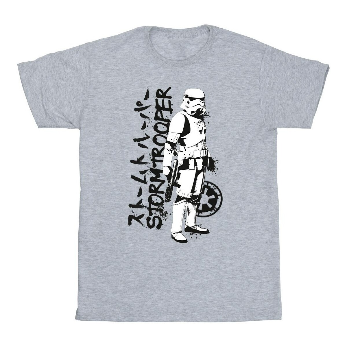 Vêtements Fille T-shirts manches longues Disney Japanese Stormtrooper Gris