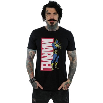 Vêtements Homme T-shirts manches longues Marvel Iron Man Pop Profile Noir