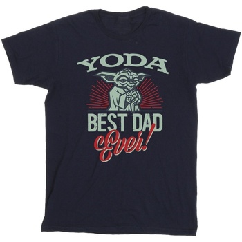 Vêtements Garçon T-shirts manches courtes Disney Mandalorian Yoda Dad Bleu