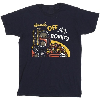 Vêtements Fille T-shirts manches longues Disney Boba Fett Hands Off My Bounty Bleu