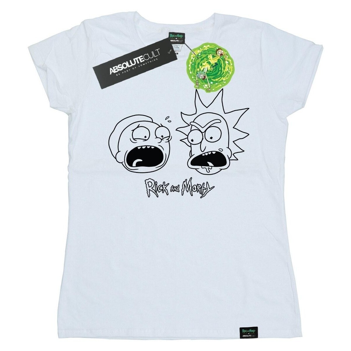 Vêtements Femme T-shirts manches longues Rick And Morty Heads Mono Blanc
