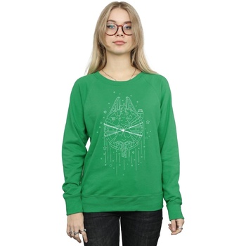Vêtements Femme Sweats Disney Millennium Falcon Christmas Tree Delivery Vert