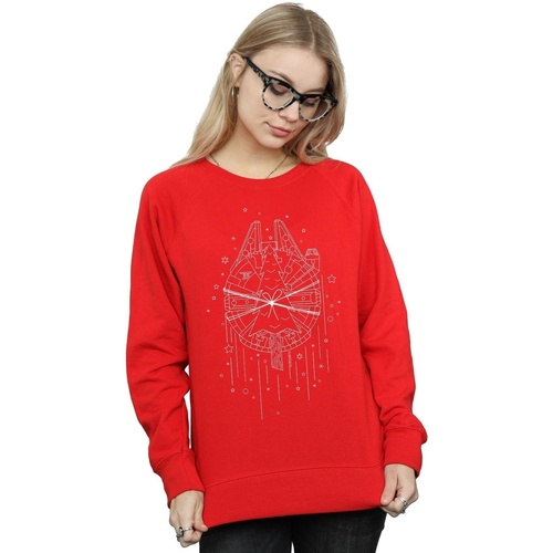 Vêtements Femme Sweats Disney Millennium Falcon Christmas Tree Delivery Rouge