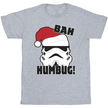 Vêtements Fille T-shirts manches longues Disney Episode IV: A New Hope Helmet Humbug Gris