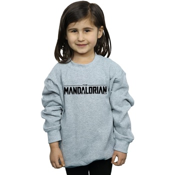 Vêtements Fille Sweats Disney The Mandalorian Logo Gris