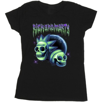 Vêtements Femme Ermanno Scervino tiger embroidered logo T-shirt Rick And Morty Space Skull Noir
