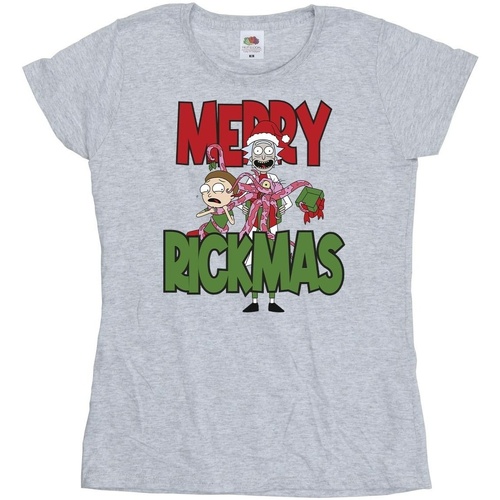Vêtements Femme Besaces / Sacs bandoulière Rick And Morty Merry Rickmas Gris