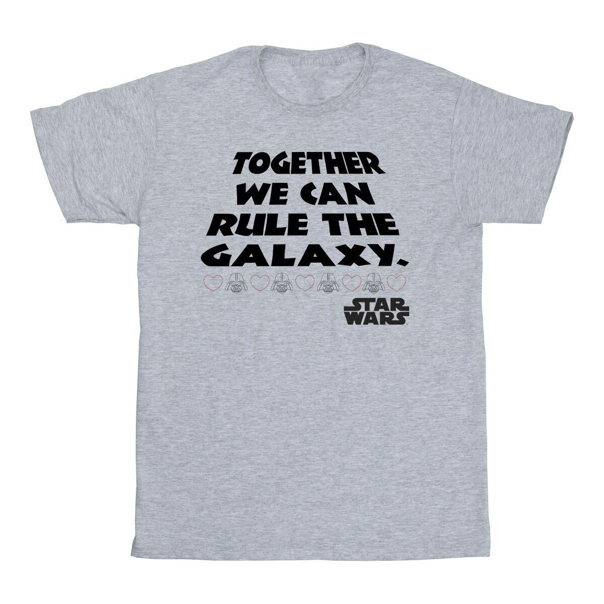 Vêtements Fille T-shirts manches longues Disney Together We Can Rule The Galaxy Gris