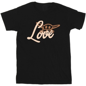 Vêtements Fille T-shirts manches longues Disney Grogu Love Noir