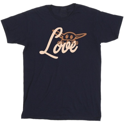 Vêtements Fille T-shirts manches longues Disney Grogu Love Bleu