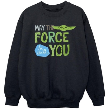 Vêtements Fille Sweats Disney The Mandalorian May The Force Be With You Noir