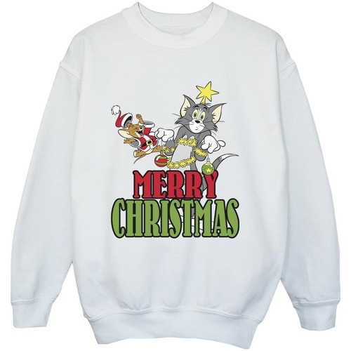 Vêtements Garçon Sweats Dessins Animés Merry Christmas Baubles Blanc