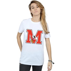 Vêtements Femme T-shirts manches longues Disney Mickey Mouse Running Blanc