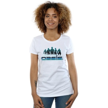 Vêtements Femme T-shirts manches longues Ready Player One Welcome To The Oasis Blanc