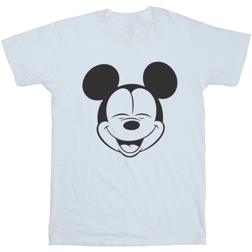 Vêtements Femme T-shirts manches longues Disney Mickey Mouse Closed Eyes Blanc