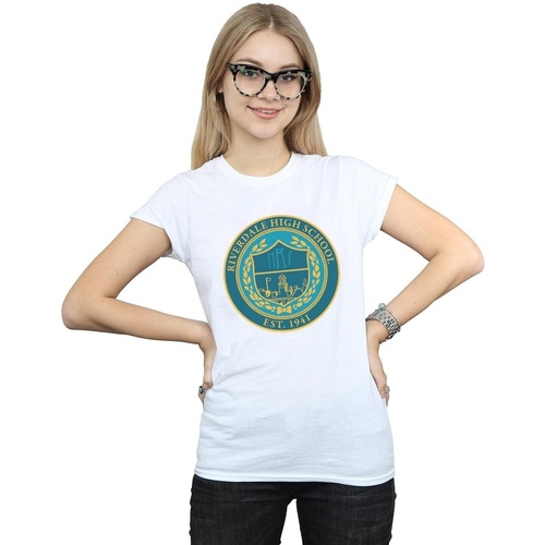 Vêtements Femme T-shirts manches longues Riverdale High School Crest Blanc