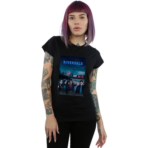 Vêtements Femme T-shirts manches longues Riverdale Die Diner Noir