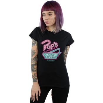 Vêtements Femme T-shirts manches longues Riverdale Pops Logo Noir