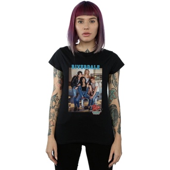 Vêtements Femme T-shirts manches longues Riverdale Pops Group Photo Noir