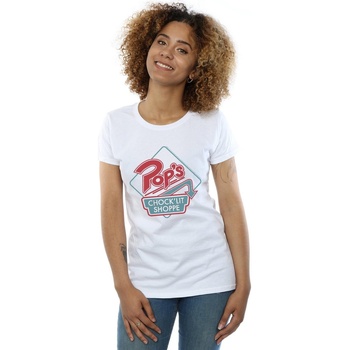 Vêtements Femme T-shirts manches longues Riverdale Pops Retro Shoppe Blanc