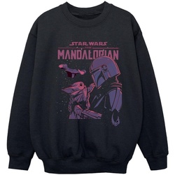 Vêtements Fille Sweats Disney The Mandalorian Hello Friend Noir