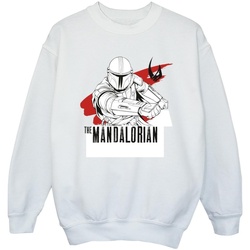 Vêtements Fille Sweats Disney The Mandalorian Mando Shoots Blanc