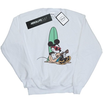 Vêtements Homme Sweats Disney Mickey Mouse Surf And Chill Blanc