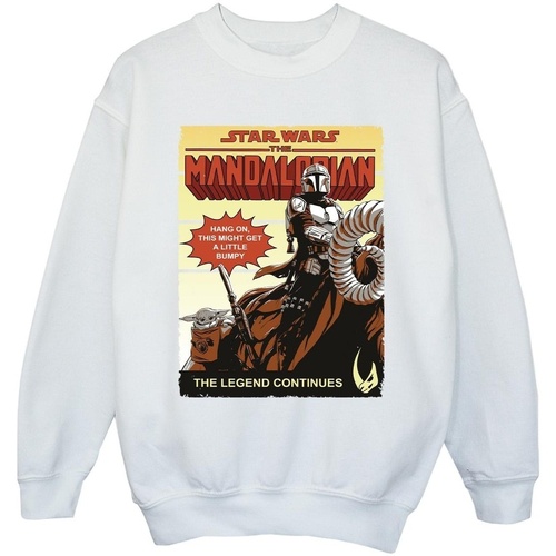 Vêtements Fille Sweats Star Wars The Mandalorian Bumpy Ride Blanc