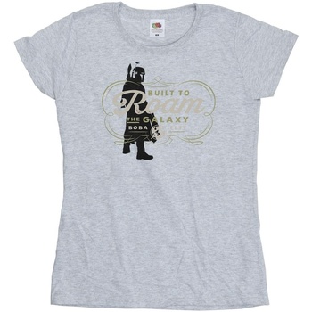 Vêtements Femme T-shirts manches longues Disney The Book Of Boba Fett Built To Roam Gris