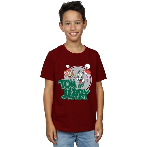 Vêtements Garçon T-shirts manches courtes Dessins Animés Christmas Greetings Multicolore