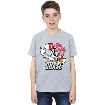 Vêtements Garçon T-shirts manches courtes Dessins Animés Cat & Mouse Chase Gris