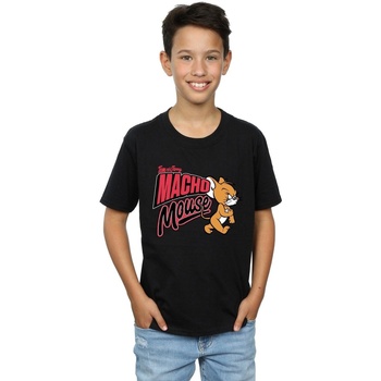 Vêtements Garçon T-shirts manches courtes Dessins Animés Macho Mouse Noir