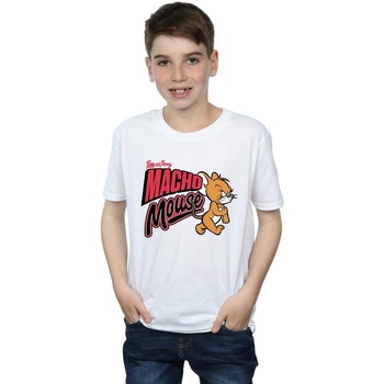 Vêtements Garçon T-shirts manches courtes Dessins Animés Macho Mouse Blanc