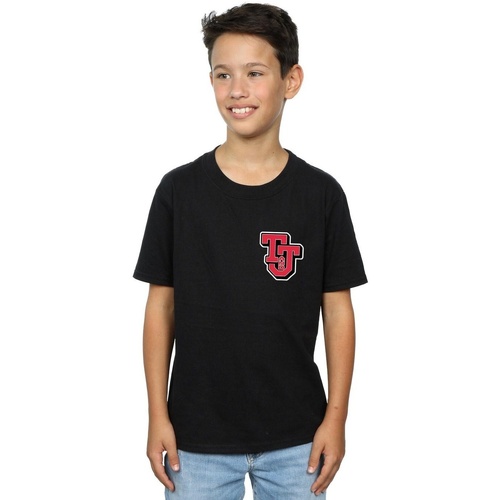 Vêtements Garçon T-shirts manches courtes Dessins Animés Collegiate Logo Noir