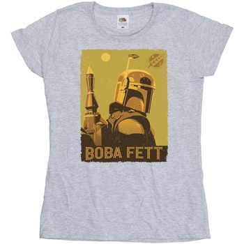 Vêtements Femme T-shirts manches longues Disney The Book Of Boba Fett Planetary Stare Gris