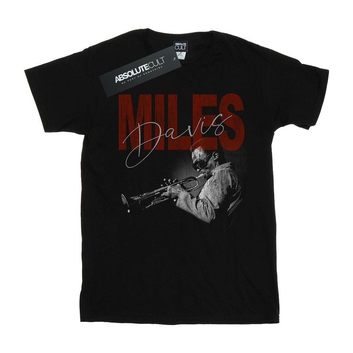 Vêtements Homme T-shirts manches longues Miles Davis Distressed Photo Noir