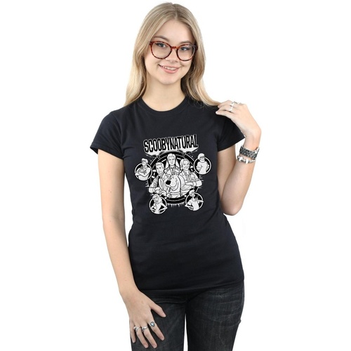 Vêtements Femme T-shirts manches longues Scoobynatural Mono Characters Noir