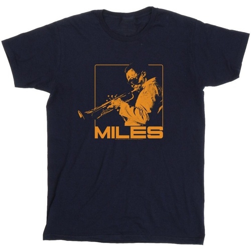 Vêtements Homme T-shirts manches longues Miles Davis Orange Square Bleu