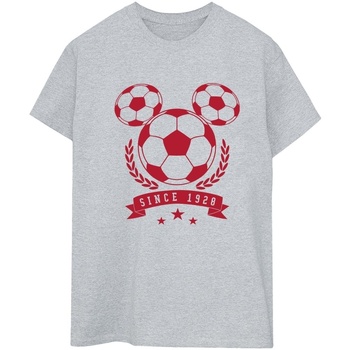 Vêtements Femme T-shirts manches longues Disney Mickey Football Head Gris