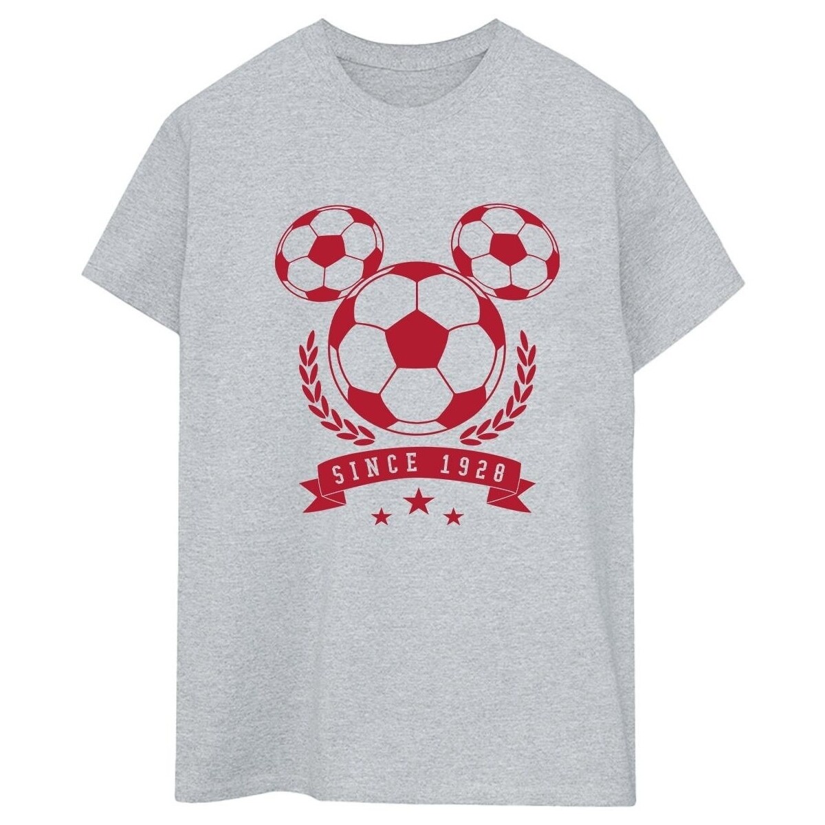 Vêtements Femme T-shirts manches longues Disney Mickey Football Head Gris