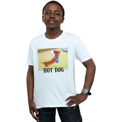Vêtements Garçon T-shirts manches courtes Dessins Animés Hot Dog Blanc