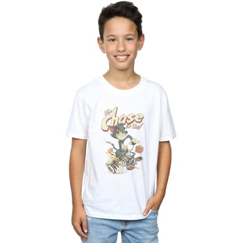 Vêtements Garçon T-shirts manches courtes Dessins Animés Wile E Coyote Bugs Rabbit New Blanc