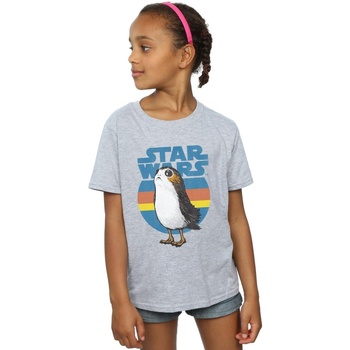 Vêtements Fille T-shirts manches longues Disney The Last Jedi Porg Gris